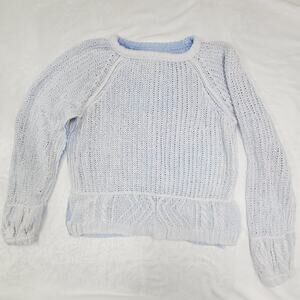 Free People | We The Free Sunfade Crewneck Blue White Women's Small